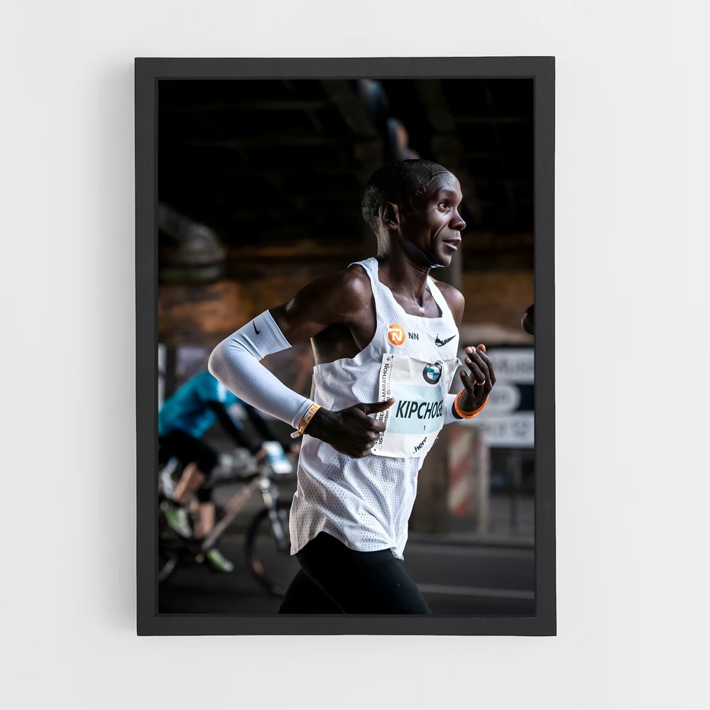 Poster Eliud Kipchoge Athletism Ligne épurée – affiche Athlétisme (vue 2)